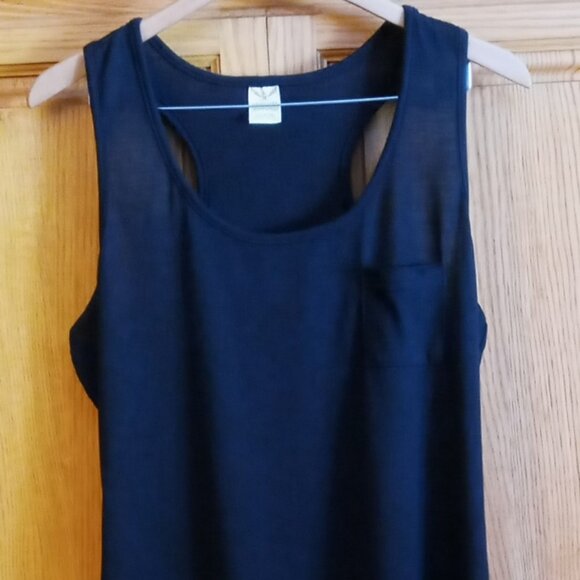 Vintage Faded Glory Women's Black Maxi Summer Racerback Dress Sz L (12-14) - Picture 5 of 11